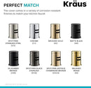 KRAUS Dishwasher Air Gap in Spot Free Black Stainless, KAG-2SFSB by CozyNest Decor