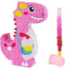 Dinosaur Pinata - Dinosaur Birthday Party Supplies for Girls Kids Dino Themed Party Pinata Bundle Set Perfect Party Game Activity Decoration by TinyTreasures Baby Boutique