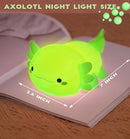 DREAMING MY DREAM Axolotl Night Light for Kids,Cute Axolotl Gifts lamp Rechargeable Light Table Bedside Lamp,LED Animal Silicone Nursery Night Lamp Cute Room Decor for Kids Girls Boys by TinyTreasures Baby Boutique