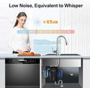 A400 Garbage Disposal 1/2 HP for Kitchen Sink, Small Fit Food Waste Disposer Fast Continuous Feed Stainless Steel Grinding, Quietness, Ease of Installation, Corded, Powerful Drainage Half Horsepower by CozyNest Decor