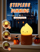 Halloween Candles Light for Kids, Electronic LED Flameless Candle, Cute Emotional Support Flame Night Lamp, Mood Candlelight for Halloween Christmas Birthday Party Decor by TinyTreasures Baby Boutique