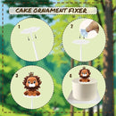 22PCS Safari Animal Cake Toppers & Wild One Birthday Decorations - Jungle Cake Topper with Leaves for Animal Themed Birthday Party Decorations, Safari Cake Decorations for Zoo Theme Cakes Accessories by TinyTreasures Baby Boutique