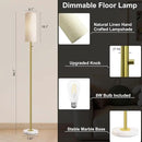 Dimmable Gold Floor Lamp for Living Room,Modern Standing Lamp with Marble Base,LED Bulb Included,Floor Lamps for Bedroom, Living Room,Office,Reading and Nursery(Gold Floor Lamp) by CozyNest Decor