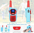 Walkie Talkies Long Range 3 Pack Rechargeable Walkie-Talkies for Kids Girls Boys Toddlers Adults Camping Hiking Skiing Cruise, Family Pink 2 Way Radio Toy with Lanyard Battery 4 Miles VOX NOAA by TinyTreasures Baby Boutique