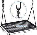 RELIANCER Grill Swing,Campfire Grill Cooking Stand w/8 Hooks & Storage Bag,Cast Iron BBQ Party Swing Grilling Cooking Rack,Outdoor Picnic Camping Cookware Hanging Rack,Collapsible Bonfire Barbecue Set by GreenHaven Gardens