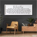 Our Father Prayer Bible Verse Framed Wall Art, 40''×15'' Rustic Religious Christian Lords Prayer Sign for God Jesus Christ Prayer, Horizontal Holy Inspirational Catholic Scripture Decor by CozyNest Decor