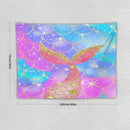 HZOHNAGO Mermaid Scales Tapestry Colorful Shiny Scales Mermaid Tail Pattern Printed Wall Tapestry Wall Hanging for Bedroom Living Room Dorm 40" W x 30" H by CozyNest Decor