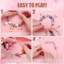 AIPRIDY Charm Bracelet Making Kit,Unicorn Mermaid Crafts Gifts Set Can Inspires Imagination and Creativity,Jewelry Making Kit Perfect Gifts for Girls 5-12 Years Old (84 Pieces) by TinyTreasures Baby Boutique