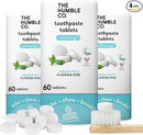 The Humble Co. Whitening Toothpaste Tablets – Fluoride Free Toothpaste Whitening Tablets, Dentist Developed Formula, Vegan, SLS Free, Plastic Free (Peppermint, 2 PK) by CozyNest Decor