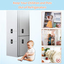 AOSITE Mini Fridge Locks for Kids No Drill Refrigerator Locks for Adults Cupboard Lock Child Safety Locks for Cabinets Drawer Locks Freezer Lock Baby Proofing (Black, 2) by TinyTreasures Baby Boutique