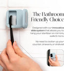 Mondano UV-C Toothbrush Sanitizer and Holder, Toothbrush Case - Manual/Electric Toothbrush Cover for Any Toothbrush Head - Rechargeable Toothbrush Travel Case, Tooth Brush Cover Cap for Home by CozyNest Decor