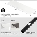 Floating Shelves for Wall, 2 Large Wall Mounted Shelves with Invisible Brackets, Long Wood Floating Wall Shelf Shelves for Living Room, Bedroom, Kitchen, (White, 36" W x 9" D x 1.5" H) by TinyTreasures Baby Boutique
