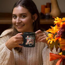 Cute Christmas Design Coffee Mug, Customized Name Black Cup For Christmas, Custom Christmas Themed Ceramic Mug 11oz 15oz, Personalized Christmas Decorative Cup, Gift For Friend Coworker by CozyNest Decor