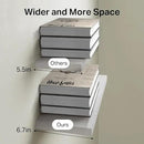 BAYKA Floating Shelves for Wall, 22.5 inches Wall Mounted Rustic Wood Shelves for Bathroom, Bedroom, Living Room, Floating Shelves for Books/Storage/Decor (White,Set of 3) by CozyNest Decor