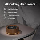 White Noise Sound Machine Alarm Clock 7 Color Night Light Sound Machine for Adult/Baby 20 Soothing Sound 31 Level Volume 6 Level Screen Brightness 5 Timer Set Memory Function Touch Control Wood Grain by CozyNest Decor