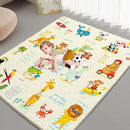 Baby Play Mat - Thicken 71x59 Inch Soft Foam Crawling Mat for Playpen & Floor, Non-Slip Waterproof Playmats for Infants & Toddlers, Portable Foldable & Machine Washable, Beach Animals by TinyTreasures Baby Boutique