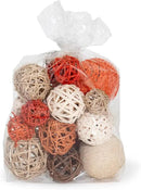 ANDALUCA Decorative Balls Bag Bowl Filler Home Decor (Orange) by CozyNest Decor