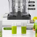AMZCHEF Cold Press Juicer, Juicers Machines - 5.4" Large Feed Chute for Whole Fruits & Vegetables, Stainless Steel Slow Masticating Juice Easy to Clean, Large Auger, Triple Strainers, Silver by CozyNest Decor