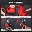 (Upgraded Version) Electric Pruning Shears, 2 Inch (50mm) Cutting Diameter Brushless Motor Cordless Pruning Shears with LED Display, Battery Pruners with Replacement SK7 Blades, 2Pcs Batteries by GreenHaven Gardens