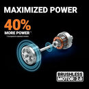 WORX 40V 17'' Cordless Lawn Mower for Medium Size Yards, 2-in-1 Electric Mower Cuts to Edge, Compact & Lightweight Push Lawn Mower with 6-Position Height Adjustment – 2 Batteries & Charger Included by GreenHaven Gardens
