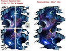 Quanhaigou Galaxy Wall Sticker,Space Wall Decal,Planet Wallpaper Decoration Decor by CozyNest Decor