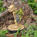 Top Collection Miniature Fairy Garden and Terrarium Statue, Garden Pixie Elf with Baby Dragon by GreenHaven Gardens