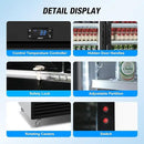 Commercial Beverage Refrigerator, 75" W 60 Cu. Ft. Commercial Drink Fridge, Display Refrigerator with 3 Glass Door, Commercial Display Fridge with 12 Adjustable Shelves, for Shop, Restaurant, Bar by CozyNest Decor