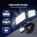 Onforu 65W LED Security Lights Motion Sensor Light Outdoor, 6500LM, 6500K, IP65 Waterproof, Flood Light Outdoor Motion Detector with Adjustable 3 Head, Hardwired Wall Light for Entryway, Yard, Garage by GreenHaven Gardens