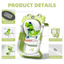 Collapsible Baby Bathtub for Newborns to Toddler with Real-time Temp Monitor & Floating Cushion,Portable Travel Tub for 0-36 Month, Foldable Baby Bath Tub for Infants(Green) by TinyTreasures Baby Boutique