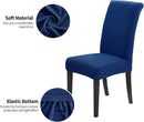 Joccun Chair Covers for Dining Room Set of 2,Dining Chair Slipcovers Stretch Dining Room Chair Covers Seat Protector,Washable Parsons Chair Cover for Home,Banquet(Classic Blue,2 Pack) by CozyNest Decor