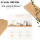 Floating Shelves for Wall, USA-Sourced Oak Wood 48 Inch Long Wall Shelves, Natural Wooden Wall Mounted Picture Ledge Shelf, Nursery Book Storage Shelf Kids Bookshelf, Display Shelf for Bathroom by TinyTreasures Baby Boutique