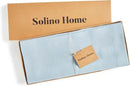 Solino Home Linen Table Runner 108 Inches Long - 100% Pure Linen Ice Water Dining Table Runner 14 x 108 Inch - Fete by CozyNest Decor