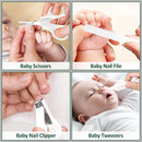 Baby Healthcare and Grooming Kit for Newborn Kids, 24PCS Upgraded Safety Baby Care Kit, Newborn Nursery Health Care Set, Baby Care Product (Grey White) by TinyTreasures Baby Boutique