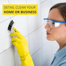 6-Pack Grout Cleaner Brush Scrub Set - Stiff Bristle Scrubbing & Detail Cleaning Brushes for Household Use on Bathtub, Shower, Kitchen, Tile Floors, Sink, Grooves, Window Tracks, Drains by CozyNest Decor