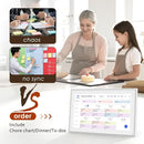 Digital Calendar 15.6 Inch, Electronic Calendar Chore Family Schedules, Smart Weekly and Monthly Planner, 1920 * 1080P IPS Touchscreen Interactive Display - Wall Mount White by TinyTreasures Baby Boutique