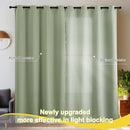 NICETOWN 100% Blackout Curtains for Bedroom - Grommet Privacy Window Treatment Drapery for Hotel & Rental Hous, Thermal Insulated Plylux Curtains for Living Room, 1 Pair, 52" W x 95" L, Olive Green by TinyTreasures Baby Boutique