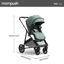 Mompush Wiz 2 in 1 Baby Stroller with Bassinet Mode, Convertible Infant Stroller for Newborn and Toddler with Reversible Seat and Large UPF 50+ Canopy by TinyTreasures Baby Boutique