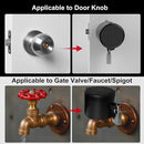 Door Knob Locking Cover with Padlock, Heavy Duty All Metal Version, Adjustable Design, Lockout Device to Disable Doorknob, Prevents Turning & Block Keyhole Access, Safety for Child/Elderly by TinyTreasures Baby Boutique