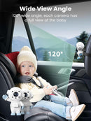 GROWNSY Dual Car Camera Baby Monitor, 7" 1080P AHD Car Camera for 2kids, Backseat Mirror for Baby Rear Facing with Infrared Night Vision, Easily Observe Baby's Every Move by TinyTreasures Baby Boutique