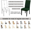 JQinHome Chair Covers for Dining Chairs, High Stretch Removable Washable Chair Protector Cover Set of 4, Chair Slipcovers for Dining Room, Kitchen,Home Party,Wedding Ceremony(Hunter Green, 4PC) by CozyNest Decor