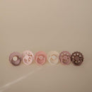 FRIGG Natural Rubber Baby Pacifier 6-Pack Blooming Love | Made in Denmark | BPA-Free (6-18 Months) by TinyTreasures Baby Boutique