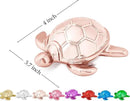 Small Sea Turtle Statue 4 inch Shiny Rose Gold Accent Knick Knacks Paperweight for Bathroom Home Office Shelf Desk Table Decor, Cute Sea Turtle Gifts for Women by CozyNest Decor