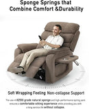 Large Power Lift Chairs Recliners for Elderly with Heated and Massage, Upgraded Dual Motor Lay Flat Recliners, 25in Extra Wide Seat, Folding Tablet, Side Pocket by CozyNest Decor