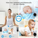 ARENTI Upgraded Baby Monitor with 2 Cameras, 4MP 2.4G&5G WiFi Baby Camera Monitor, Infrared Night Vision, Night Light, 2-Way Audio, Cry&Motion Detection, Temp&Humidity Sensor, App Control by TinyTreasures Baby Boutique