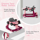 BABY JOY 4-in-1 Baby Walker, Foldable Activity Walker with Adjustable Height & Speed, Music, Lights, Steering Wheel, Comfy Seat Cushion, Activity Baby Push Walker for Boys Girls Aged 6 –18 (Purple) by TinyTreasures Baby Boutique