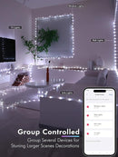 Brizled Smart RGB Fairy Lights Pro, 66FT 200 LED Orange Purple Halloween String Lights, Color Changing Christmas Fairy Light App Controlled, Dimmable Tree Light Music Sync Work with Google Home Alexa by TinyTreasures Baby Boutique
