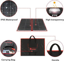 DOKIO 100W Portable Foldable Solar Panel Kit, Compact 21x28in Design 5.9lb with Standalone Controller and USB, Monocrystalline Charger for 12V Batteries, Power Stations, RV Camping Emergency Use by CozyNest Decor