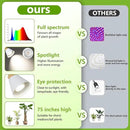 HMVPL Grow Lights for Indoor Plants Full Spectrum, Plant Lights for Indoor Growing with 20W COB Grow Light Blub, 4/8/12H Timer, Standing Tall Grow Lamp for Middle Large Plants(75'', Height Adjustable) by GreenHaven Gardens
