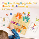 Learning Toys 3-5, Educational Toys with Number Flash Card for 3+ Year Old, Montessori Number Math Manipulatives, Preschool Kindergarten School Supplies, Birthday Gifts for 3 4 5 6 yr Old Kids by TinyTreasures Baby Boutique