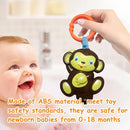 Baby Toys, Cartoon Animal Hanging Rattle Toys, Handbells Baby Rattles, Baby Bed Crib Car Seat Travel Stroller Toys for Infant, Best Birthday Gift for Newborn, 4 Pack by TinyTreasures Baby Boutique